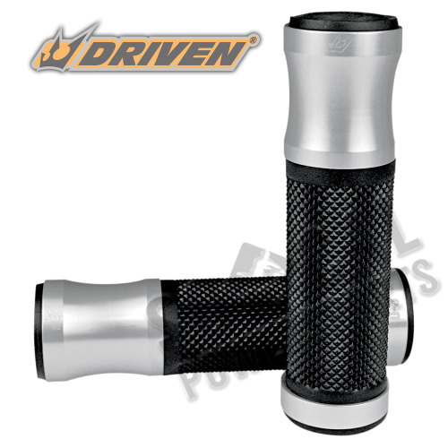 Driven Racing - Driven Racing D3 Grips - Silver/Black - D3SL2