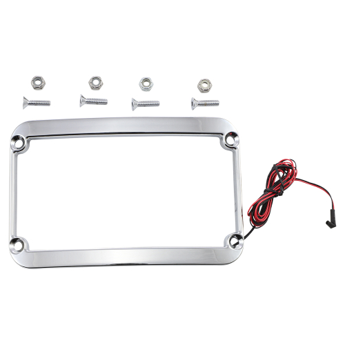 Klock Werks - Klock Werks Lighted License Plate Frame - Chrome - KWS-01-0088-C