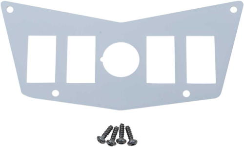 Moose Utility - Moose Utility Center 4 Switch Dash Plate - White - 100-4391-PU
