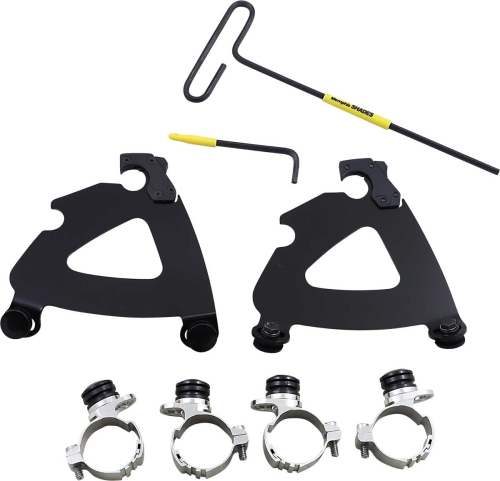 Memphis Shades - Memphis Shades Plate for Road Warrior Fairing - Black - MEB2064