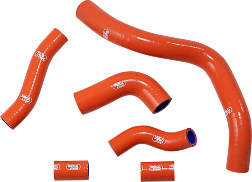 Moose Racing - Moose Racing Race Fit Radiator Hose Kit without Clamps - 7 - Orange - KTM-13-OR