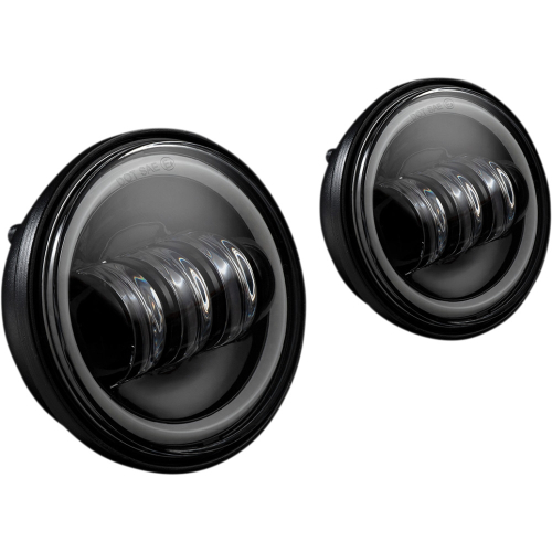 Custom Dynamics - Custom Dynamics ProGlow 4.5in. LED Passing Lamps with Color Changing Halo - Black - PG-45-B