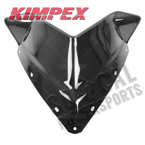Kimpex - Kimpex Polycarbonate Windshield - Low - Black Opaque - 06240