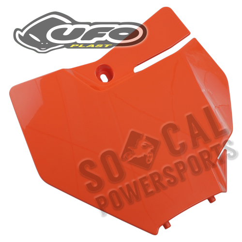 UFO Plastics - UFO Plastics Front Number Plate - 98-18 KTM Orange - KT04087-127