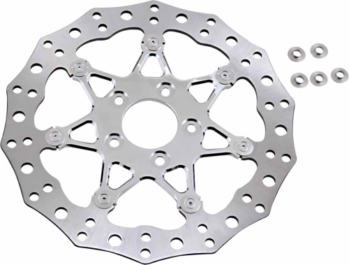 Arlen Ness - Arlen Ness 11.8in. Two-Piece Floating Front Brake Rotor - Procross Chrome - 33-10102-202