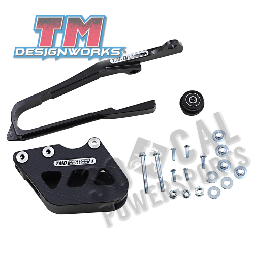 T.M. Designworks - T.M. Designworks Dirt Cross Multi-Purpose Chain Slide-N-Guide Kit FE1 Guide - Black - SCP-OR2-BK