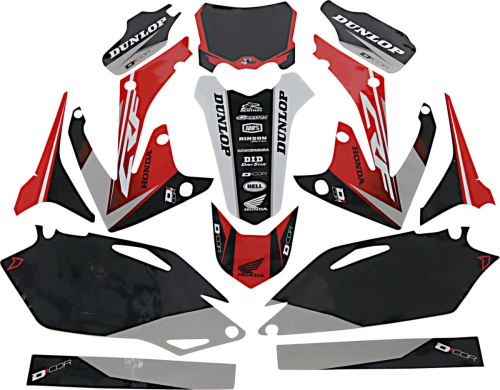 DCOR - DCOR COR 9 Honda Complete Graphics Kit - Black - 20-10-245
