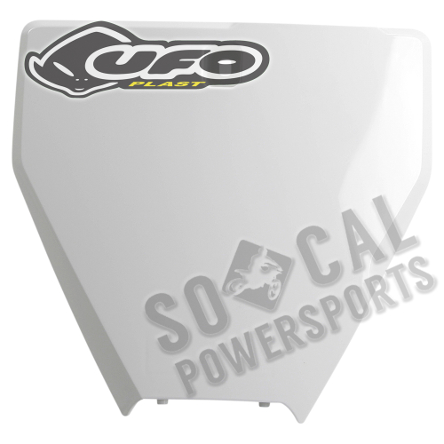 UFO Plastics - UFO Plastics Front Number Plate - White - HU03367-041