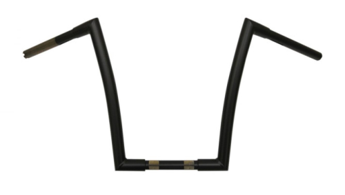 Todds Cycle - Todds Cycle 1-1/4in. Strip Handlebar - 14in. - Flat Black - 0601-2552
