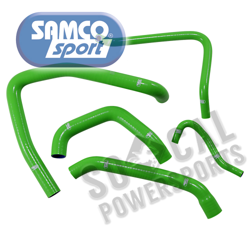 SAMCO Sport - SAMCO Sport Radiator Hose Kit - Green - KAW-72GN