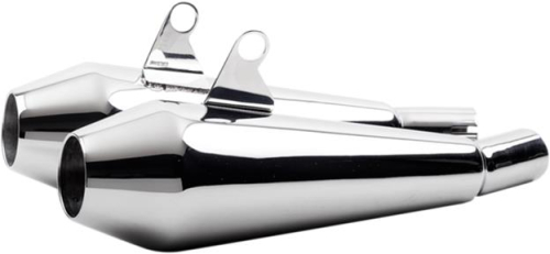British Customs - British Customs Shorty Predator Pro Muffler - Polished - BC902-116-P