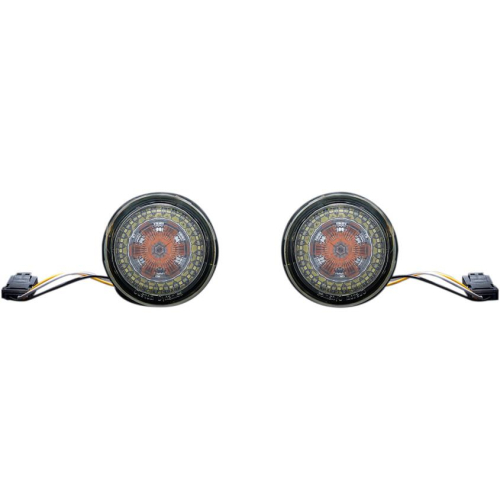 Custom Dynamics - Custom Dynamics Probeam Dynamic Ringz Turn Signals with Smoke Lenses - PB-AW-JAE