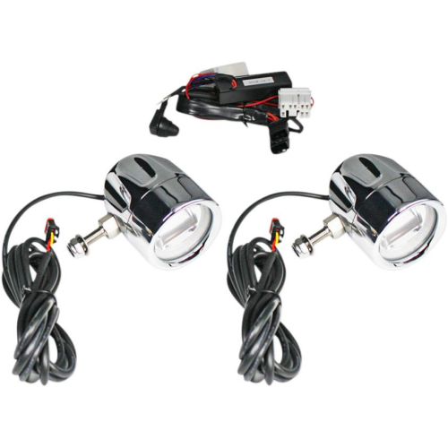 Custom Dynamics - Custom Dynamics LED Halo Fog Lights - Chrome - PB-FOG-HD-C