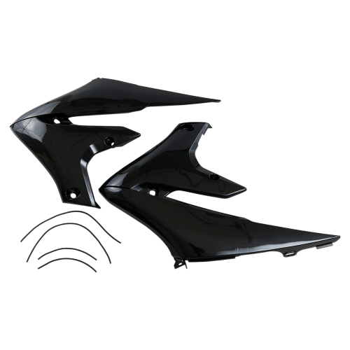 UFO Plastics - UFO Plastics Radiator Covers - Black - YA04858-001