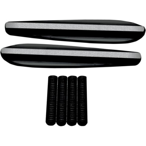 Covingtons - Covingtons Turn Signal Eliminators - Finned - Gloss Black Powder Coat - C1306-B