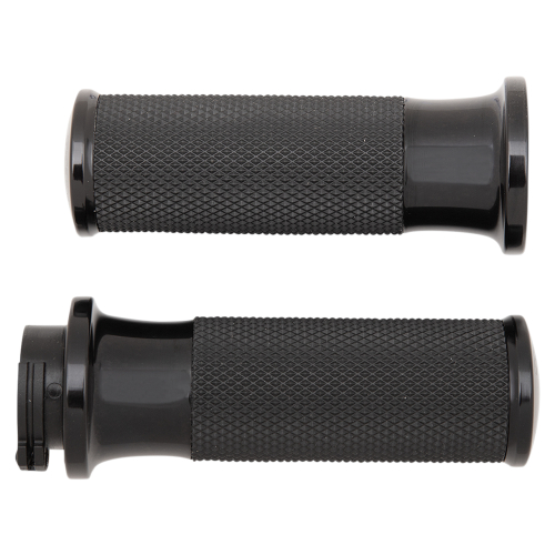 Arlen Ness - Arlen Ness Fusion Series Grips - Smooth - Black - 07-321