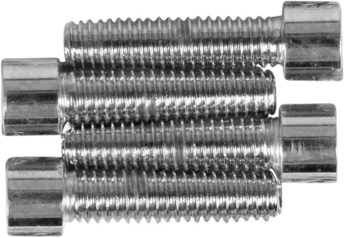 Drag Specialties - Drag Specialties Handlebar Clamp (not pullbacks) 1.1/4 in Long Chrome Socket-Head Bolt Set - Smooth - MK140S