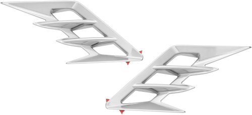 Show Chrome - Show Chrome Front Fender Vent Accents - Chrome - 52-959