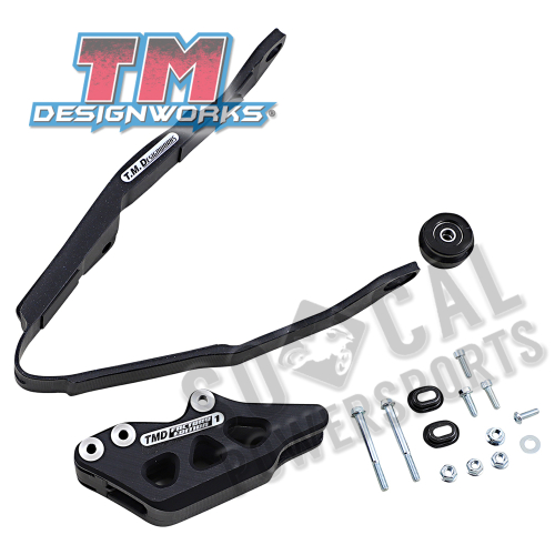 T.M. Designworks - T.M. Designworks Baja-Rally Chain Slide-N-Guide Kit - Black - HCP-H04-BK