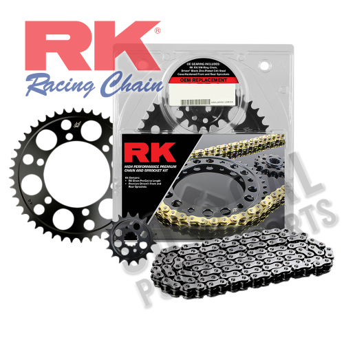 RK - RK OEM Replacement Chain and Sprocket Kit - Natural - 1062-010E