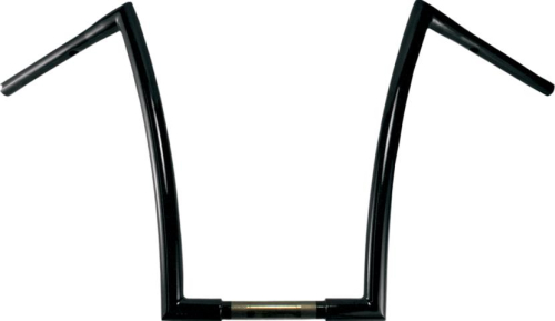 Todds Cycle - Todds Cycle 1-1/4in. Strip Handlebar - 17in. - Gloss Black - 0601-2714
