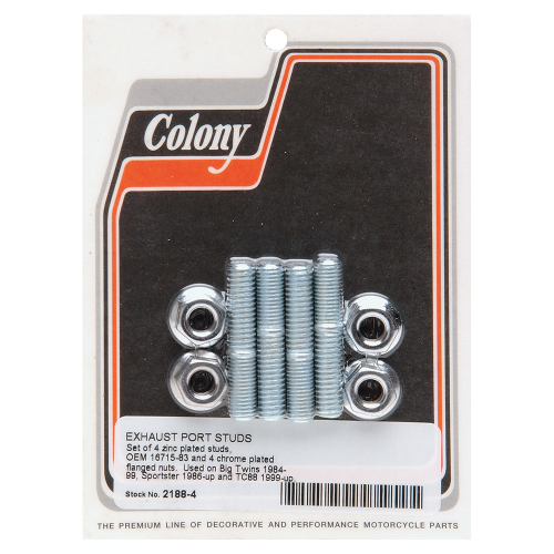 Colony - Colony Exhaust Port Studs and Nuts - 2188-4