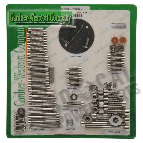Gardner-Westcott - Gardner-Westcott Motor Stainless Steel Socket-Head Bolt Kit - SP-80-87
