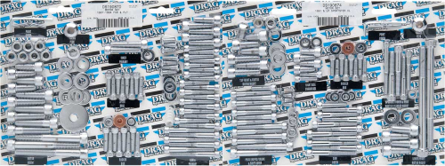 Drag Specialties - Drag Specialties Complete Motor Chrome Socket-Head Bolt Set - Knurled - MK108