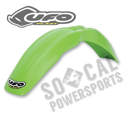 UFO Plastics - UFO Plastics Front Fender - 05-12 KX Green - KA03730-026