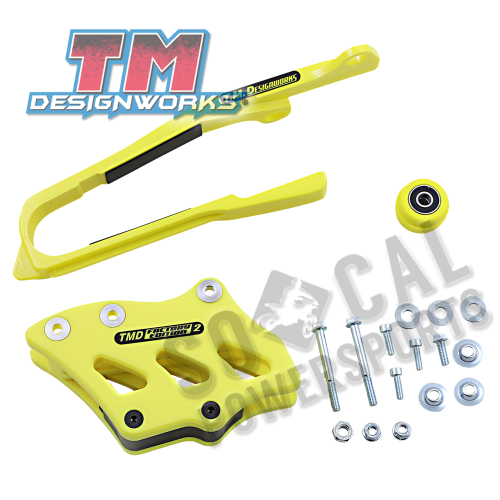 T.M. Designworks - T.M. Designworks Dirt Cross Multi-Purpose Chain Slide-N-Guide Kit FE2 Guide - Yellow - SCP-OR4-YL