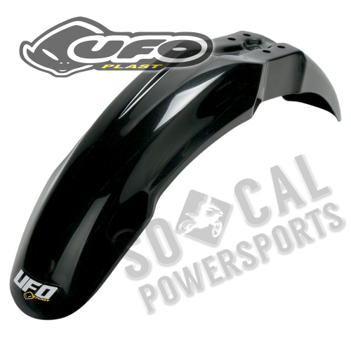 UFO Plastics - UFO Plastics Front Fender - Black - Restyled - KA02757K-001