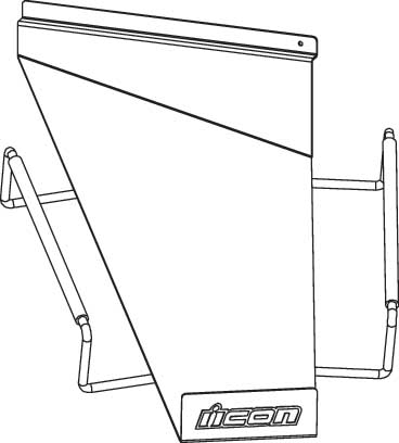 Icon - Icon Slatwall Helmet Shelf (Right Hand) - 9903-0495