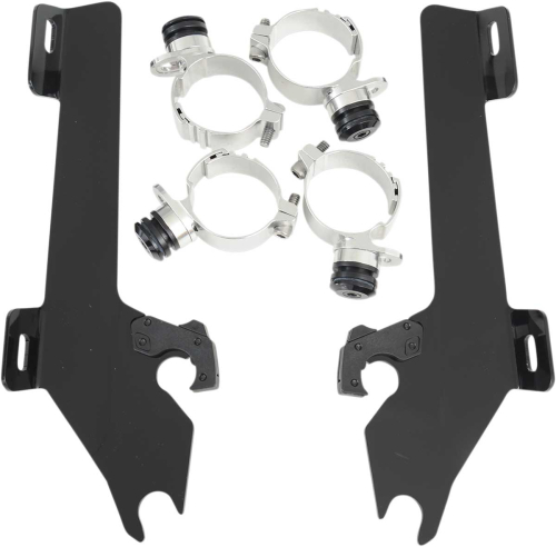 Memphis Shades - Memphis Shades Trigger-Lock Mount Kit for Batwing Fairing - Black - MEK1954