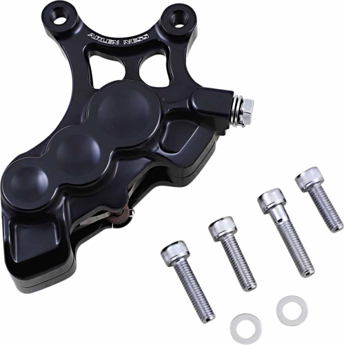Arlen Ness - Arlen Ness 6-Piston Differential Bore Front Brake Caliper for 14in. Rotors - Left Side - Black - 02-211