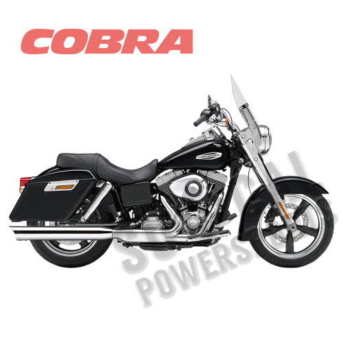 Cobra - Cobra 3in. Scalloped Slip-On Muffler - Chrome - 6209