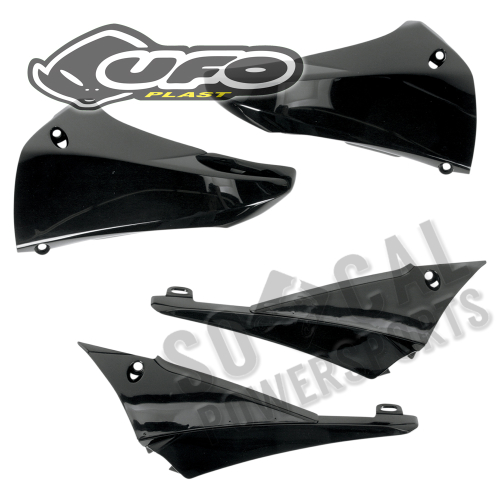 UFO Plastics - UFO Plastics Radiator Covers - Upper - Black - YA04823-001