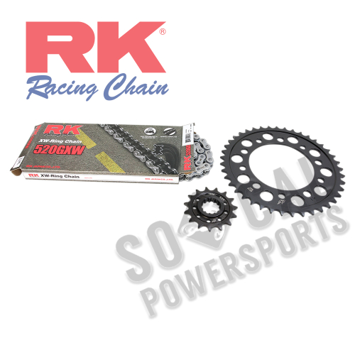 RK - RK Quick Acceleration Chain Kit with Steel Sprocket - Natural - 4107-159P