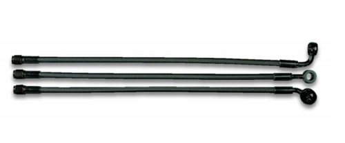 Magnum - Magnum Black Pearl Designer Series ABS Front Upper Brake Line - 10mm. 35deg. Banjo - 23in. - AS47123