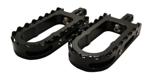 LA Choppers - LA Choppers BMX Footpegs - Black Peg with Black Teeth - LA-7205-01B