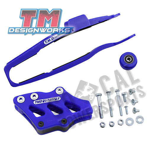 T.M. Designworks - T.M. Designworks Dirt Cross Multi-Purpose Chain Slide-N-Guide Kit FE2 Guide - Blue - YCP-OR5-BU