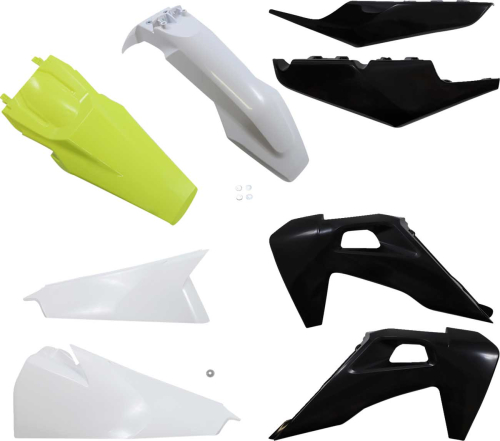 Acerbis - Acerbis Plastic Kit - White/Black/Yellow Factory - 2726567296