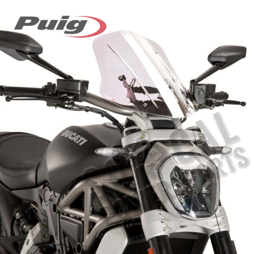PUIG - PUIG Naked New Generation Touring Windscreen - Clear - 8922W