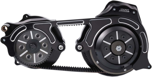Belt Drives Ltd - Belt Drives Ltd 2in. Open Belt Drive Kit - Black - TC2PB-2-B