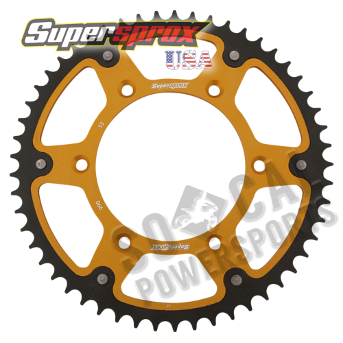 Supersprox - Supersprox Stealth Rear Sprocket - 53T - RST-990-53-GLD