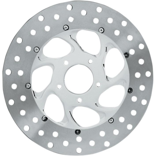 RC Components - RC Components Drifter 13in. Floating Brake Rotor - Chrome - ZSSFLT-92C-F2K