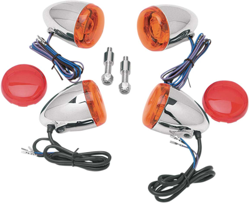 Chris Products - Chris Products Deuce-Style Turn Signal Kit - Chrome - 8504