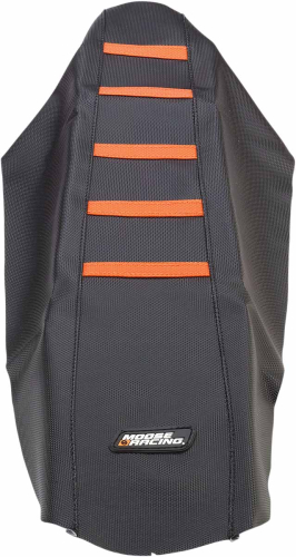 Moose Racing - Moose Racing Ribbed Seat Cover - Black/Orange Ribbed - KTM12507-336RT