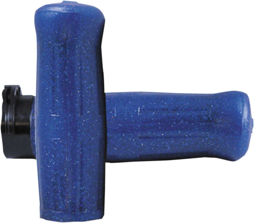 Avon Grips - Avon Grips Old School Grip - H-D with Throttle Slide - Coke Bottle Blue Spark - OLD-69-SBLUE