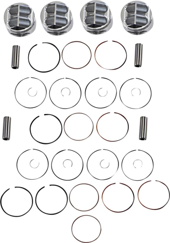 J.E. Pistons - J.E. Pistons Round Piston Kit - Standard Bore 78.00mm, 13.0:1 Compression - 129855