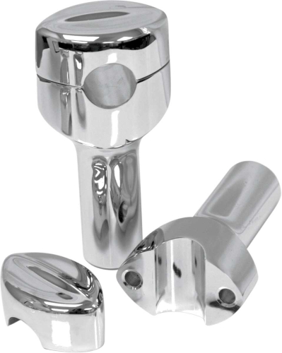 LA Choppers - LA Choppers Hefty Mohawk Riser for 1-1/4in. Handlebar - 4in. Tall - Chrome - LA-7404-04